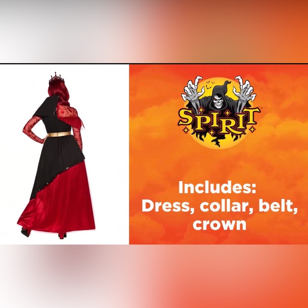 Queen of Hearts Rise of Red Disney Red Black Large L - Picture 3 of 4